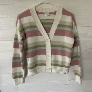 Striped Girl’s Cardigan Sweater